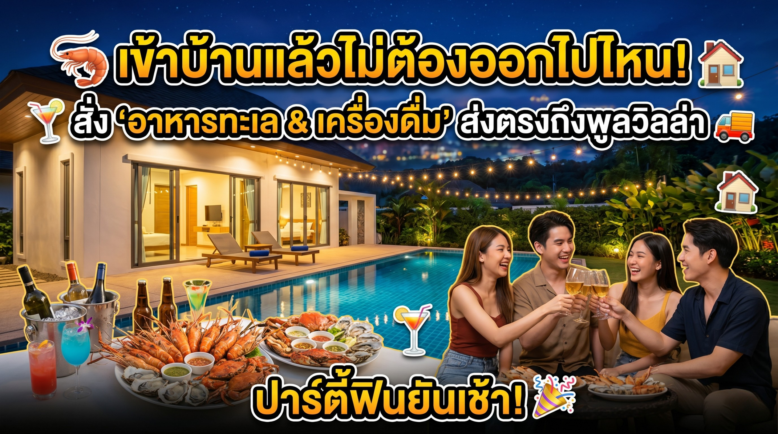 เข้าบ้านแล้วไม่ต้องออกไปไหน! สั่ง "อ